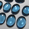 13x18 mm Oval - Gorgeous London Blue Colour - Quartz - eye Clean Cabochon 10 pcs